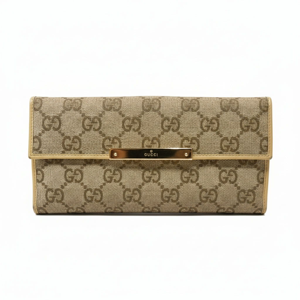 Gucci Portemonnee beige - GG monogram