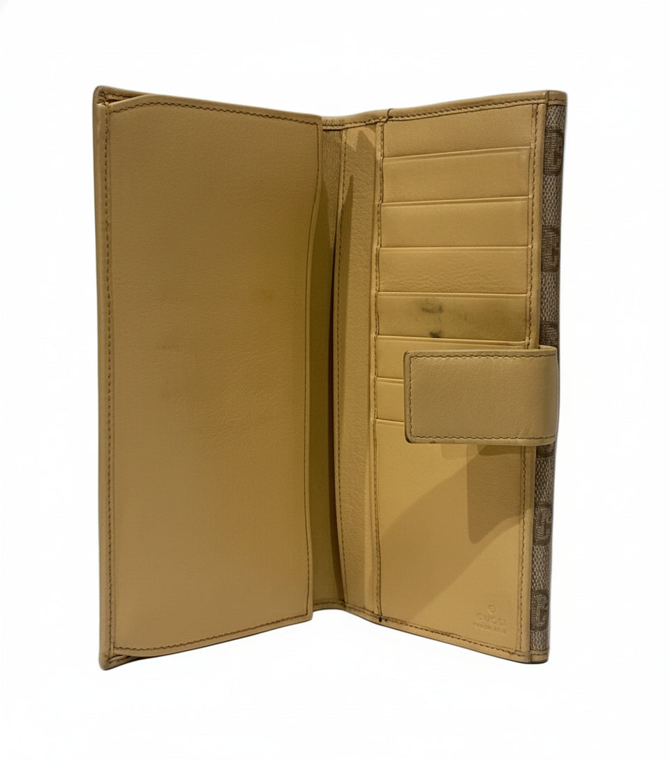 Gucci Portemonnee beige - GG monogram