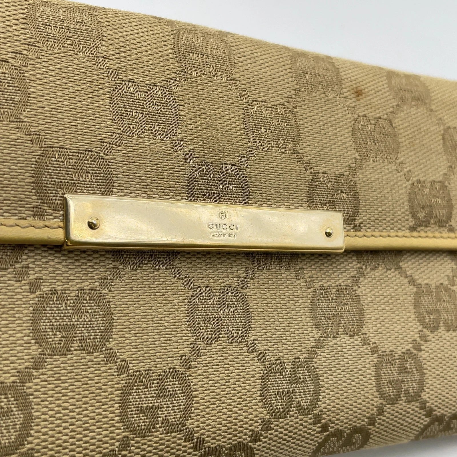 Gucci Portemonnee beige - GG monogram